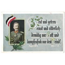 Císař Wilhelm a doprovodný text