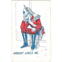 Zklamaný Wilhelm sedí na schodišti