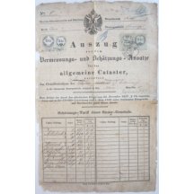 Mimořádná nádražní průvodní listina se zbožím - Auszug 