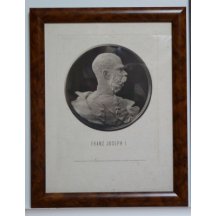 Franz Joseph I. v kulatém rámečku
