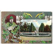 Franz Josef- myslivecká tématika a pohled na Wien- zámek a zahradu