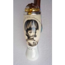 Fajfka s černobílým portrétem císaře Franz Josefa I.