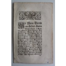 Cirkulář Marie Terezie , obligace