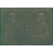 Plaketa Franz Josef I. a Maximilianus I.