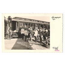 Franz Josef vystupující z vlaku- rok 1911