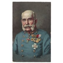 Emperor Franz Joseph drawn watercolor