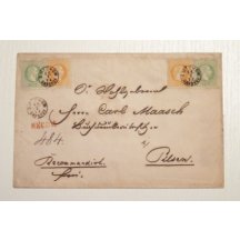 Rekomando dopis 4 krát 2 Kr. a 4 krát 3 Krejcary