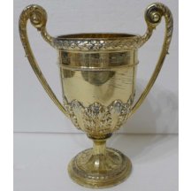 Stříbrný zlacený pohár 