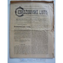 Czech-Jewish lists - newspapers illustration