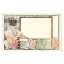 Známky a orlice - neprošlá pohlednice (3)