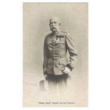 Franz Joseph in uniform , black and white