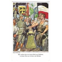 Propagační pohlednice- síla, pevnost, vlajky