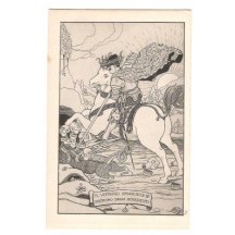 Karikatura F.J.I. jako mnohohlavá saň