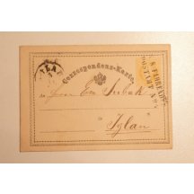 Žlutásek - razítko K.K. - Fahrendes Postamt - Nr.4 