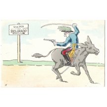 Franz Josef střílející po Bělehradu