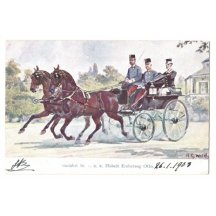 Vyjížďka velkovévody Otta v kočáru