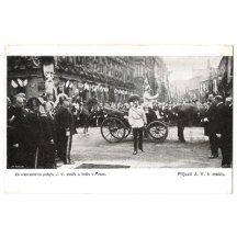 Příjezd císaře FrantiškaJosefa I. k mostu