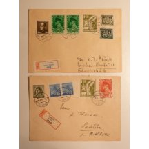 Dva dopisy dofrankované výstřižky z celiny