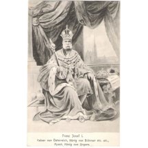 Seated emperor and king Franz Joseph