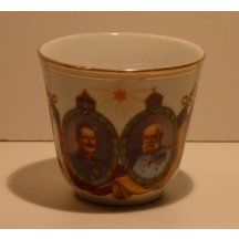 Wilhelm and Franz Joseph in decorative boxes on cup