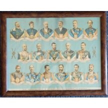 Barevná fotografie všech panovníků Evropy - nádherný exponát