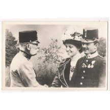 Franz Josef a manželé Carl a Zita se vítají