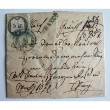 Nádražní dopis s kolkem - Černý Kostelec