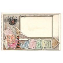 Známky a orlice - neprošlá pohlednice (5)