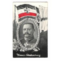 Náš Hindenburg s německou vlajkou