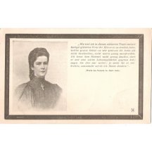 Portrét rakouské císařovny Elisabeth -ve smutečním vydání