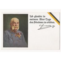 Postcard with portrait of Franz Joseph