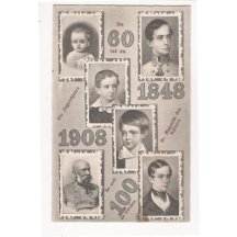 Přání 100 let na trůnu k výročí 60 let vlády Franz Josefa I.