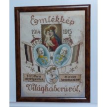 Franz Josef a Wilhelm - vyšívaný obraz