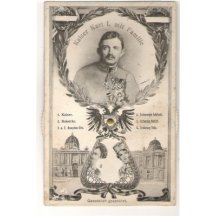 Extraordinary postcard, emperor Karl and rotating views of Otta RR!!!