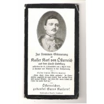 Death certificate of emperor Carl (1)