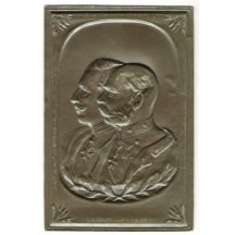 Prolisované portréty Wilhelma a Franz Josefa