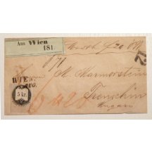 Railway letter valued with 5Kr fee stamp - Wien