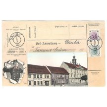 Dauba - post man and stamps of Franz Joseph