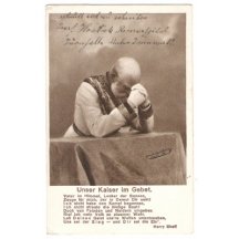 Praying emperor Franz Joseph, 2nd variant