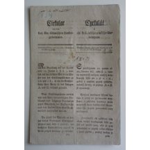 Cirkulář k vydání bankovky 1 gulden