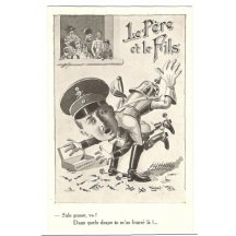 Císř Vilém tluče svého syna