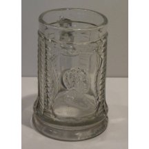 Skleněný půllitr s portrétem císaře Wilhelma