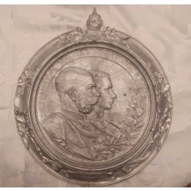 Cínová plaketa císaře FJ I. + mustr