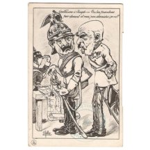 Franz Josef a Wilhelm v diskusi nad mapou