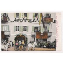 Císař Franz Joseph přijel v kočáru k hotelu