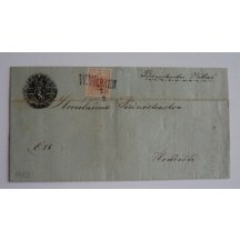 Dopis, frankovaný vzácným razítkem W. Wasser