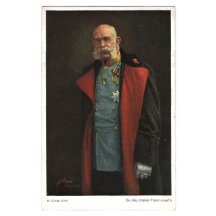 Franz Joseph in black coat