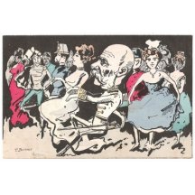 Caricature of emperor - dances