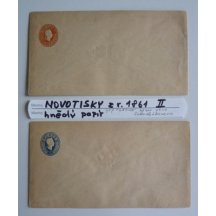 Novotisky - celinové obálky - Rakousko 10 a 15 Kr ... RR
