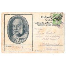 Franz Josef v ozdobném rámečku, tisková varianta